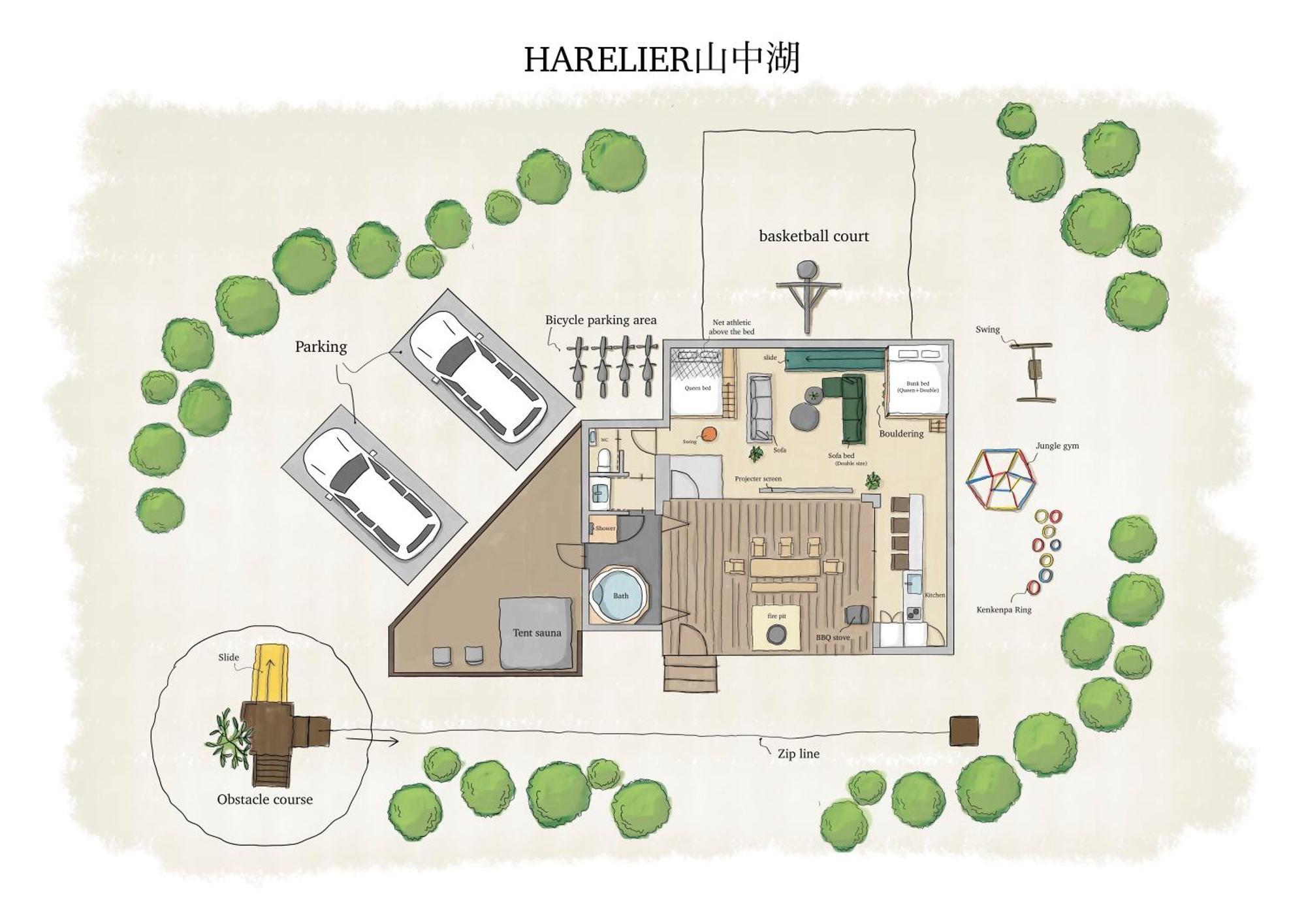 דירות יאמאנאקאקו Harelier山中湖 מראה חיצוני תמונה